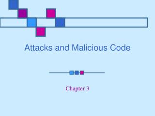 Attacks and Malicious Code