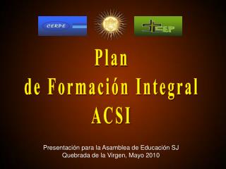 Plan de Formación Integral ACSI