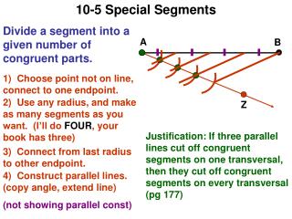 10-5 Special Segments