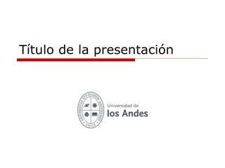 Título de la presentación