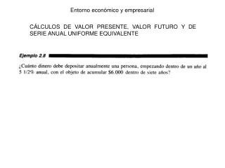 Entorno econ ómico y empresarial