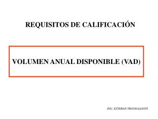 REQUISITOS DE CALIFICACIÓN