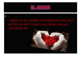 EL AMOR