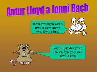 Antur Lloyd a Jonni Bach