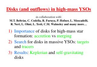 Disks (and outflows) in high-mass YSOs