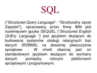 SQL