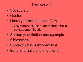 Test Act 2-3