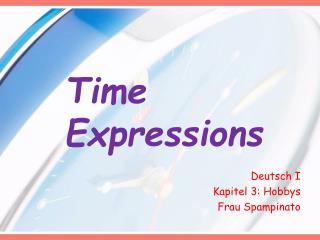 Time Expressions