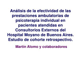 Martín Alomo y colaboradores