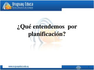 ¿Qué entendemos por planificación?