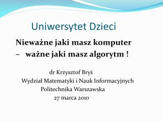 Uniwersytet Dzieci