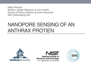 Nanopore Sensing of An Anthrax Protien
