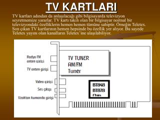 TV KARTLARI