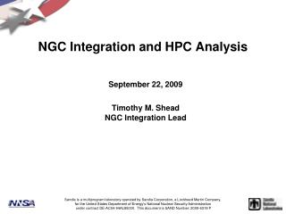 NGC Integration and HPC Analysis