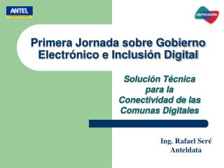 Primera Jornada sobre Gobierno Electrónico e Inclusión Digital