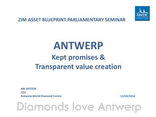 ANTWERP Kept promises &amp; Transparent value creation