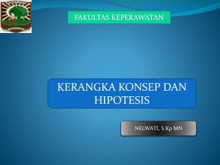 KERANGKA KONSEP DAN HIPOTESIS