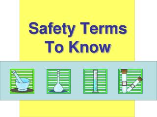 Safety Terms To Know