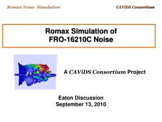 Romax Simulation of FRO-16210C Noise