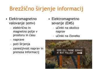 Brezžično širjenje informacij