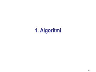 1. Algoritmi