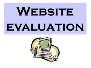 Website evaluation