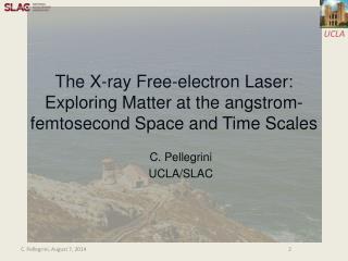 The X-ray Free-electron Laser: Exploring Matter at the angstrom-femtosecond Space and Time Scales