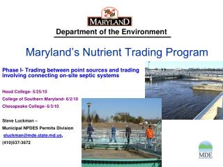 Maryland’s Nutrient Trading Program