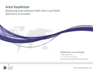 Replacing International Staff with Local Staff: Questions &amp; Answers