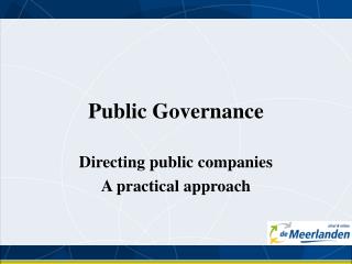 Public Governance