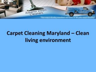Carpet Cleaning Maryland