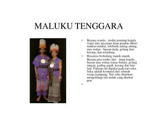 MALUKU TENGGARA