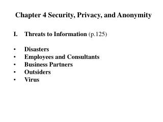 Chapter 4 Security, Privacy, and Anonymity