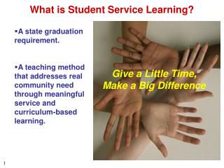 What is Student Service Learning?