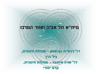 מיח&quot;א תל אביב ואזור המרכז