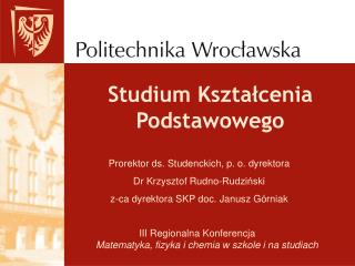 Studium Kształcenia Podstawowego