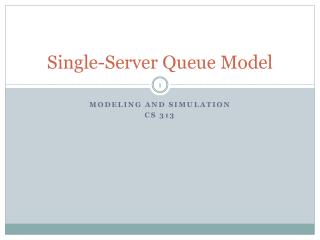 Single-Server Queue Model