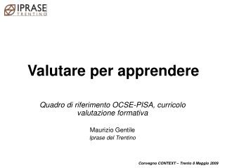 Valutare per apprendere