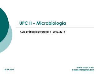 UPC II – Microbiologia