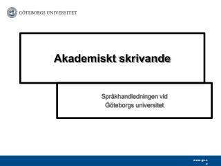Akademiskt skrivande