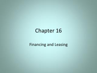 Chapter 16