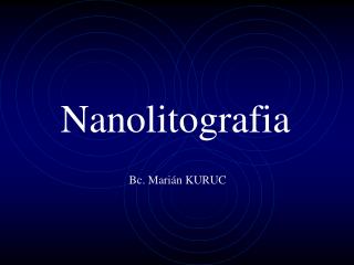Nanolitografia