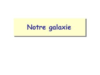 Notre galaxie