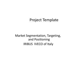 Project Template