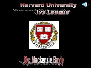 Harvard University Ivy League