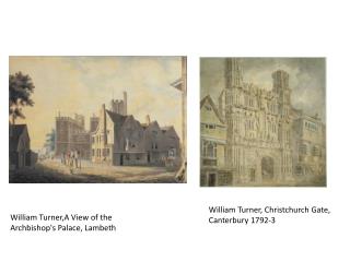 William Turner,A View of the Archbishop's Palace, Lambeth