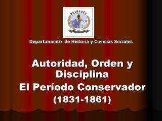 Departamento de Historia y Ciencias Sociales