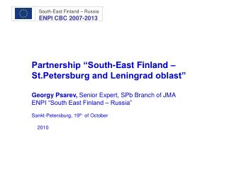 Partnership “South-East Finland – St.Petersburg and Leningrad oblast”