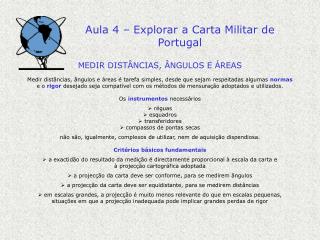 Aula 4 – Explorar a Carta Militar de Portugal