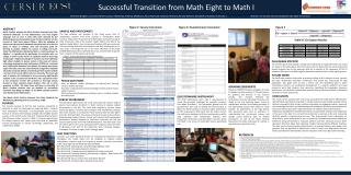 Successful Transition from Math Eight to Math I